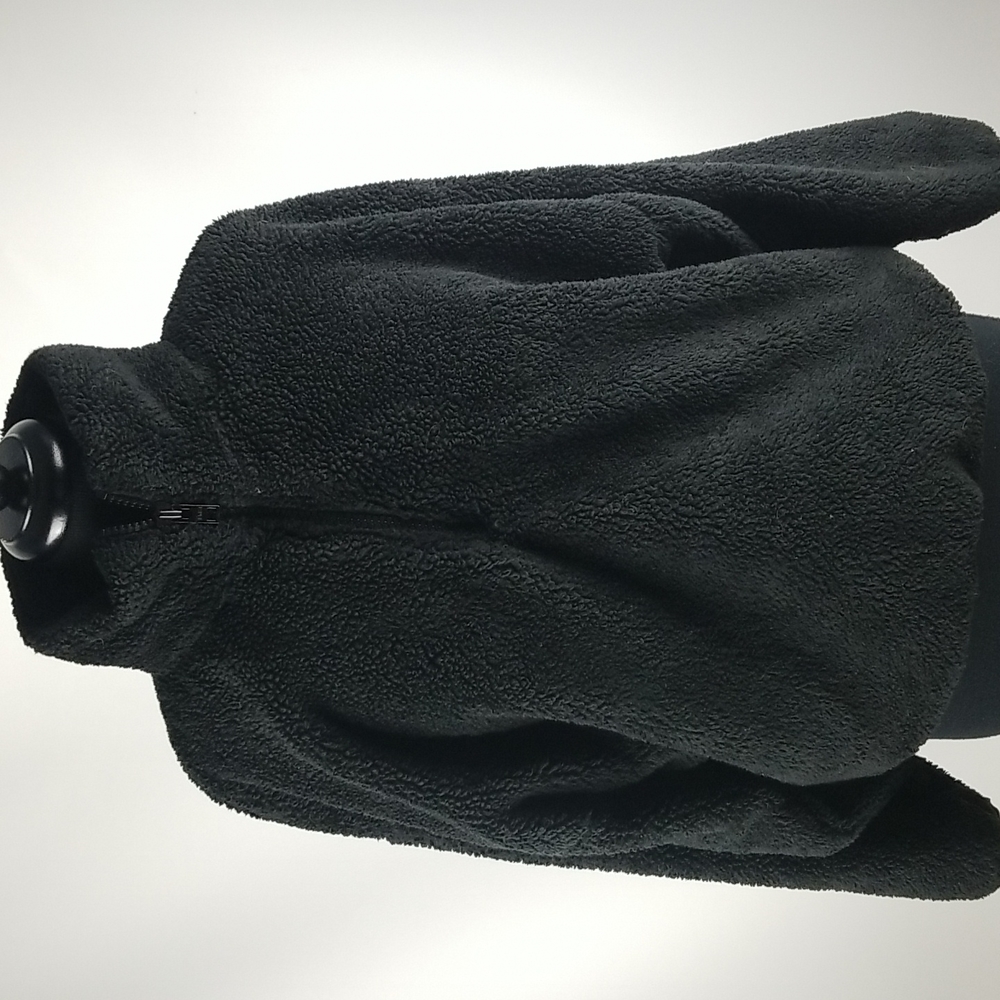Aritzia TNA The Teddy Black Sherpa Fleece 3/4 Zip Oversize Pullover